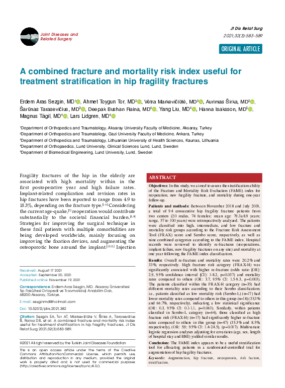 (PDF) A combined fracture and mortality risk index useful for treatment ...