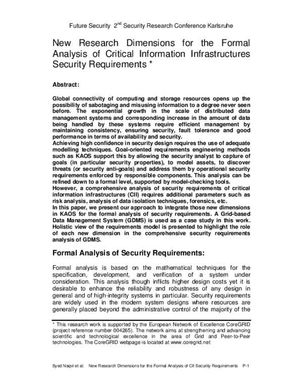 (PDF) New Research Dimensions for the Formal Analysis of Critical ...