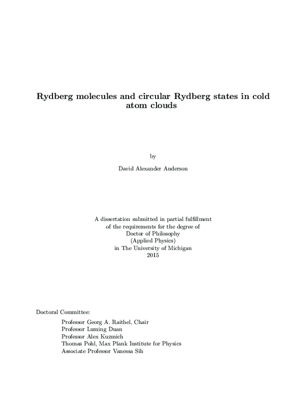 (PDF) Rydberg