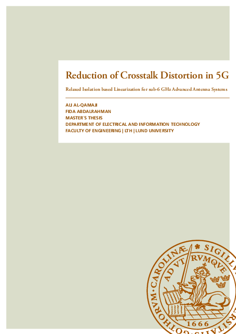 (PDF) Reduction of Crosstalk Distortion in 5G Relaxed Isolation based ...