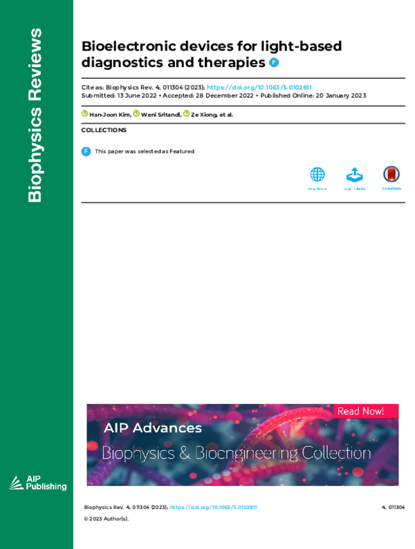(PDF) Bioelectronic devices for light-based diagnostics and therapies