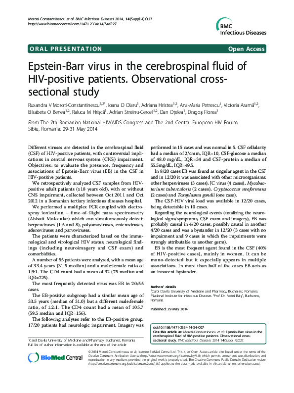  pdf epstein barr virus in the cerebrospinal fluid of hiv positive
