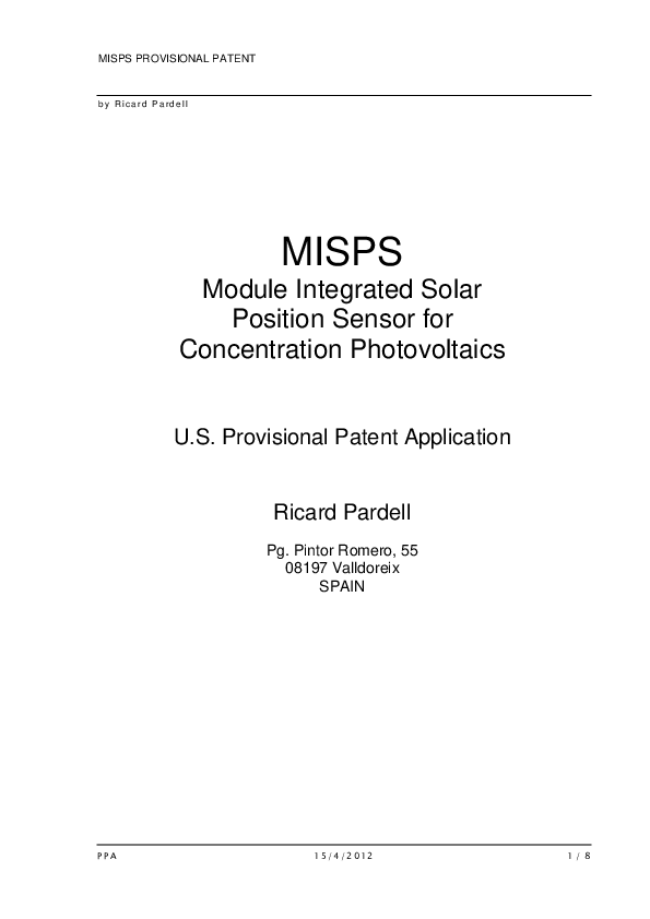 (PDF) MISPS: Module integrated solar position sensor for concentration ...