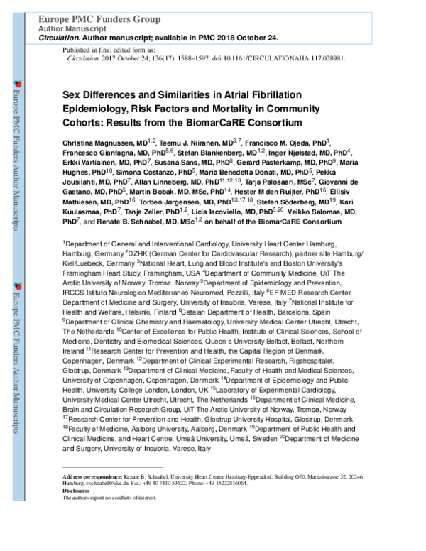 (PDF) Sex Differences and Similarities in Atrial Fibrillation ...