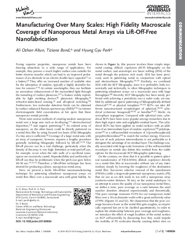 (PDF) Manufacturing Over Many Scales High Fidelity Macroscale Coverage