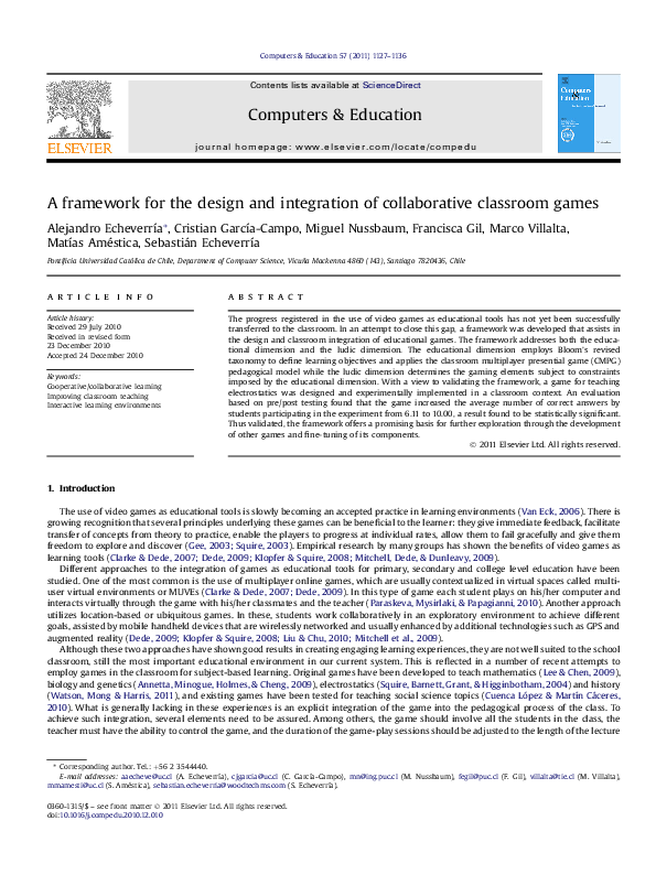 (PDF) A framework for the design and integration of collaborative ...