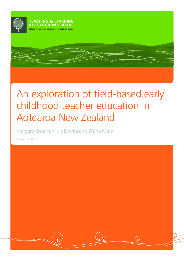 (PDF) An exploration of field based early childhood teacher education ...