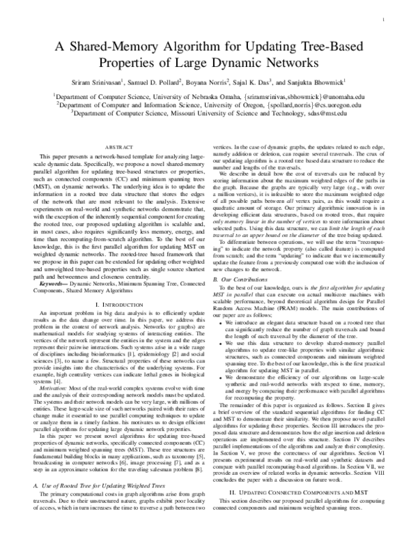 (PDF) A Shared-Memory Algorithm for Updating Tree-Based Properties of ...