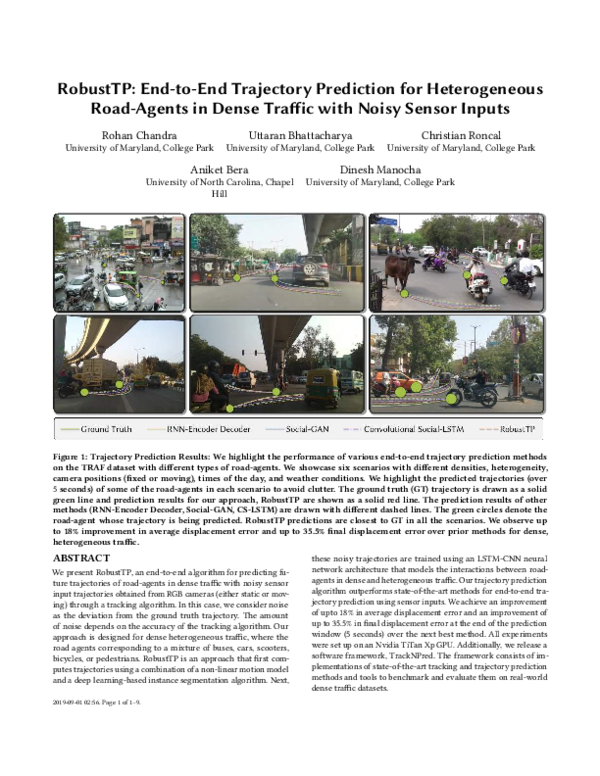 (PDF) RobustTP: End-to-End Trajectory Prediction for Heterogeneous Road ...