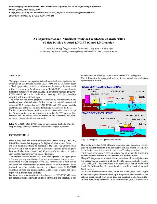 (PDF) An Experimental And Numerical Study On the Motion Characteristics ...