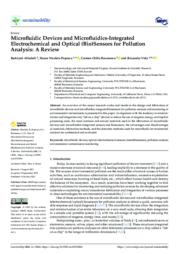 (PDF) Microfluidic Devices and Microfluidics-Integrated Electrochemical ...