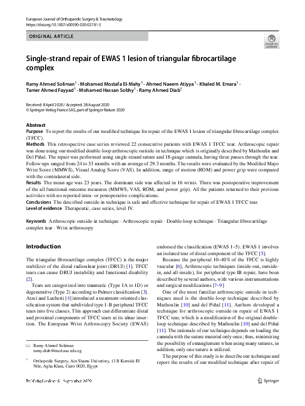 (PDF) Single-strand repair of EWAS 1 lesion of triangular ...