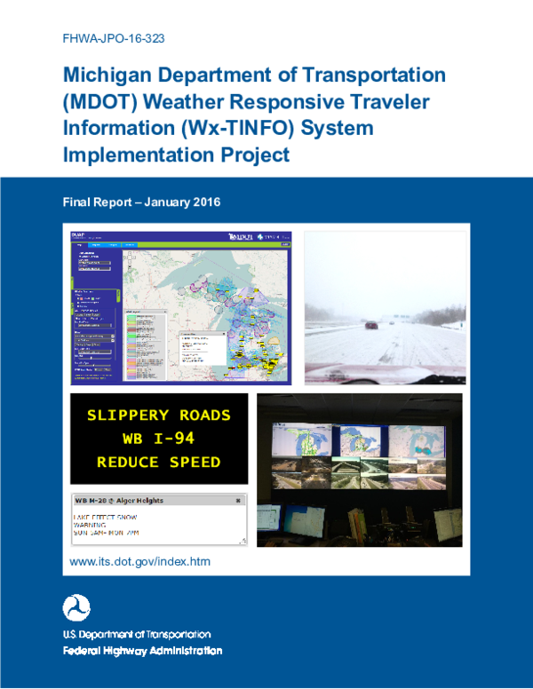 (PDF) Michigan Department of Transportation (MDOT) weather responsive ...