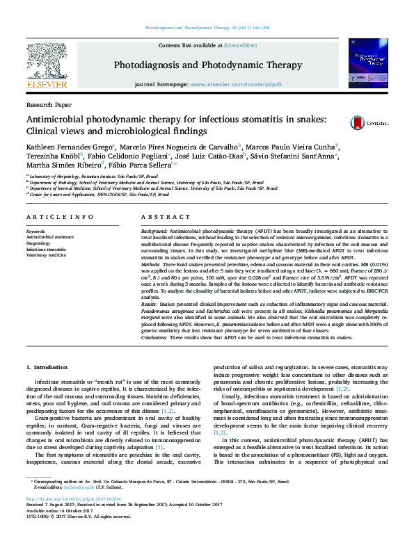 (PDF) Antimicrobial photodynamic therapy for infectious stomatitis in ...