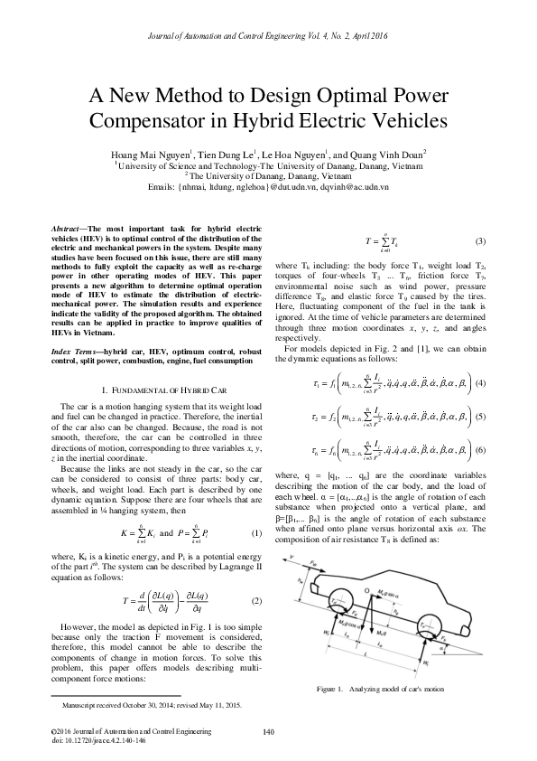 (PDF) A New Method to Design Optimal Power Compensator in Hybrid ...