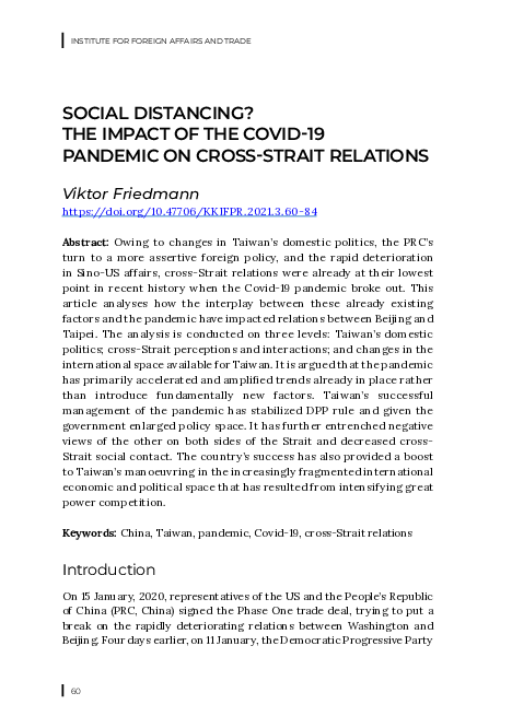 (PDF) Social Distancing? The Impact of the Covid-19 Pandemic on Cross ...