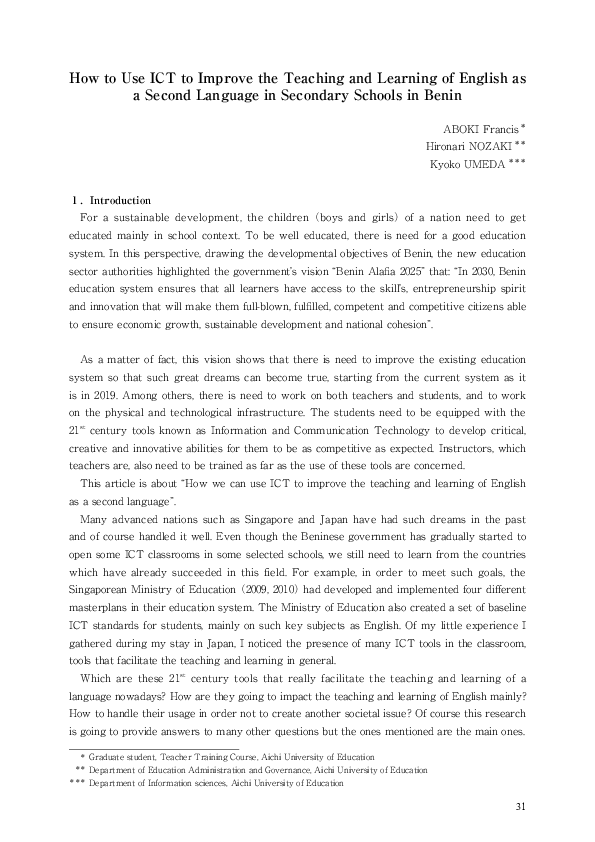(PDF) How to Use ICT to Improve the Teaching and Learning of English as ...