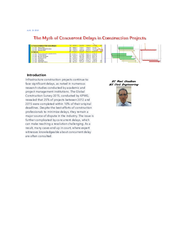 (PDF) Concurrent delays