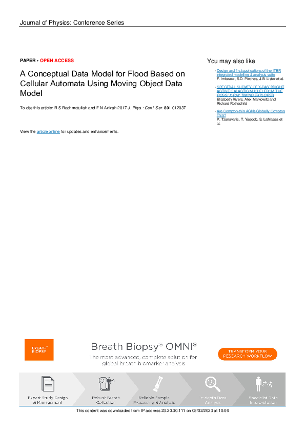 (PDF) A Conceptual Data Model for Flood Based on Cellular Automata ...