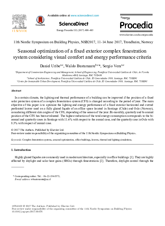 View of (PDF) Seasonal optimization of a fixed exterior complex fenestration ...