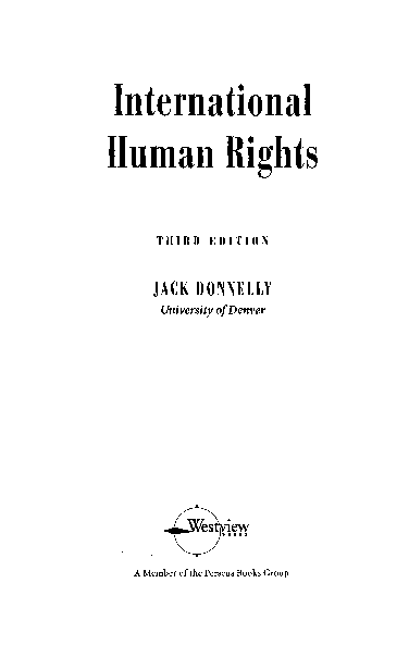 (PDF) International Human Rights