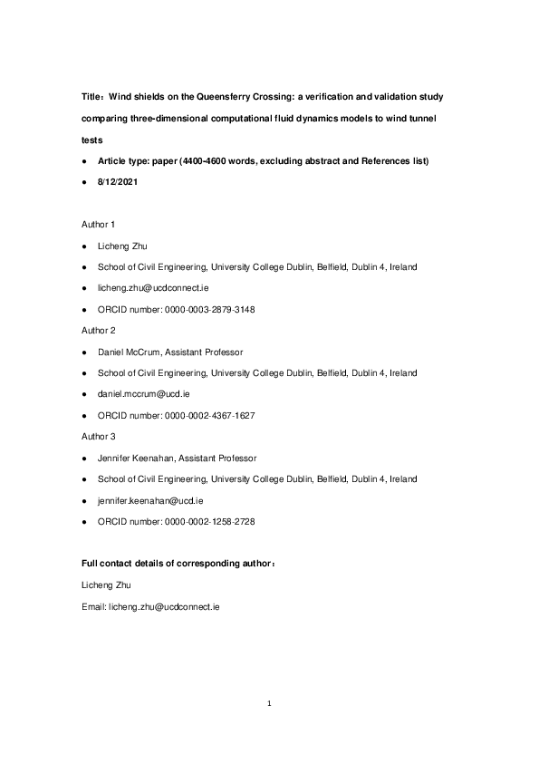 (PDF) Capability analysis of computational fluid dynamics models in ...