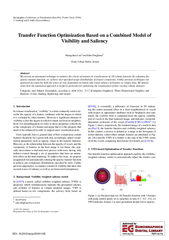 (PDF) Transfer function optimization based on a combined model of ...