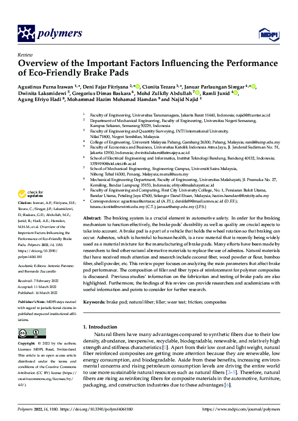 (PDF) Overview of the Important Factors Influencing the Performance of ...