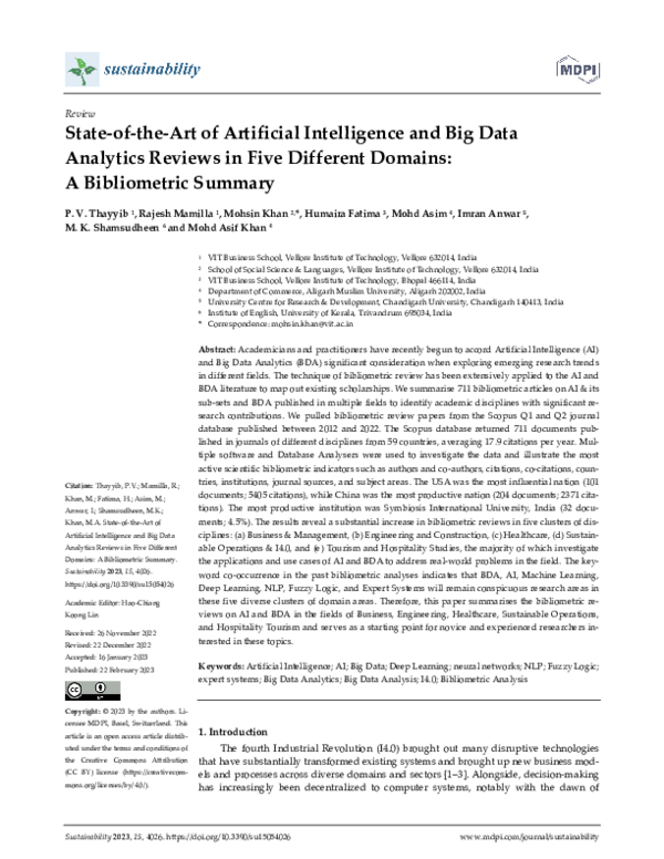 (PDF) State-of-the-Art of Artificial Intelligence and Big Data ...