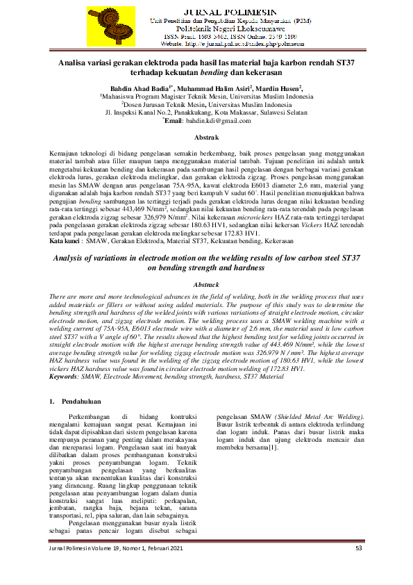 (PDF) Analisa variasi gerakan elektroda pada hasil las bahan baja ...