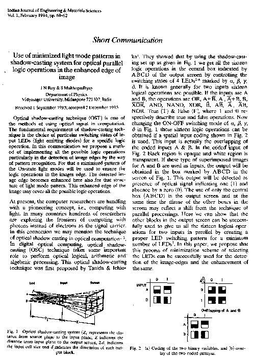 (PDF) Use of minimized light mode patterns in shadow-casting sytem for ...