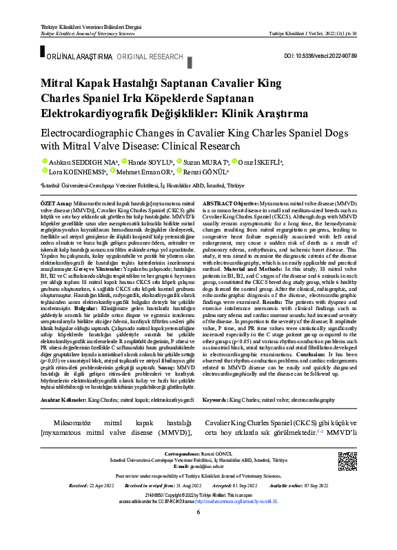 (PDF) Electrocardiographic Changes in Cavalier King Charles Spaniel