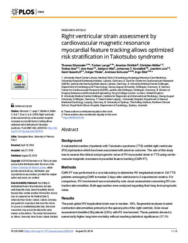 (PDF) Right ventricular strain assessment by cardiovascular magnetic ...