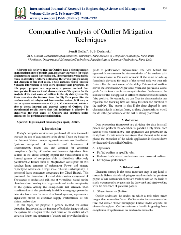 (PDF) Comparative Analysis of Outlier Mitigation Techniques