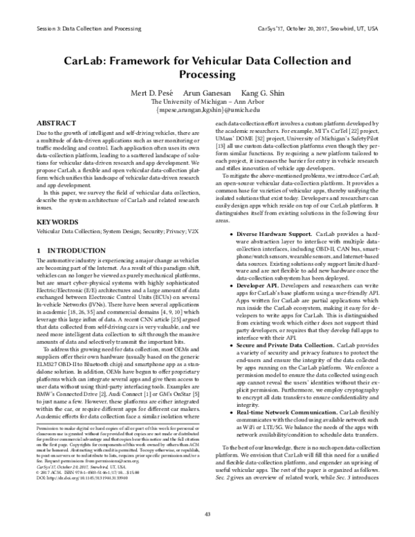 (PDF) CarLab