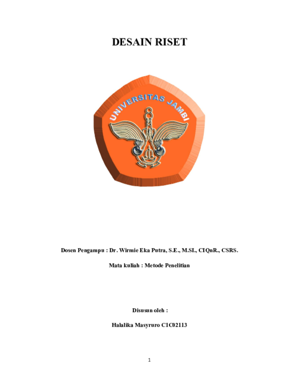 (PDF) DESAIN RISET