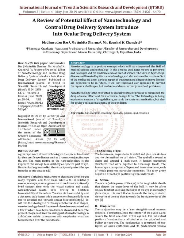 (PDF) A Review of Potential Effect of Nanotechnology and Control Drug ...