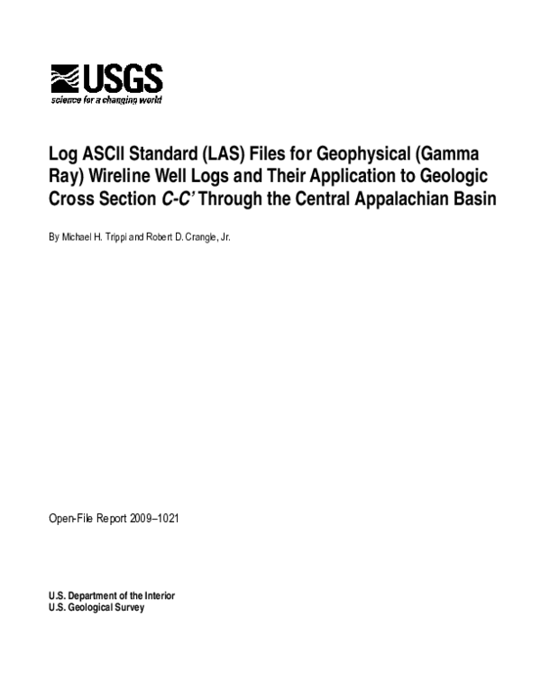 (PDF) Log ASCII Standard (LAS) Files for Geophysical (Gamma Ray ...