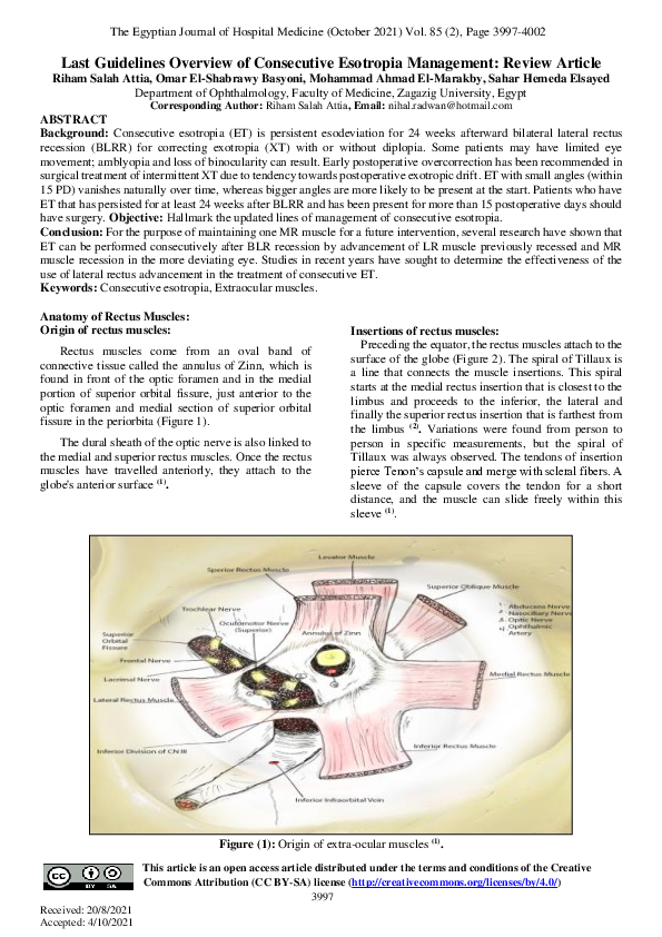 (PDF) Last Guidelines Overview of Consecutive Esotropia Management ...