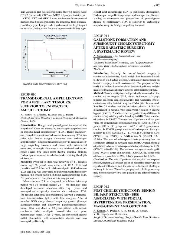 (PDF) Gallstone formation and subsequent cholecystectomy after
