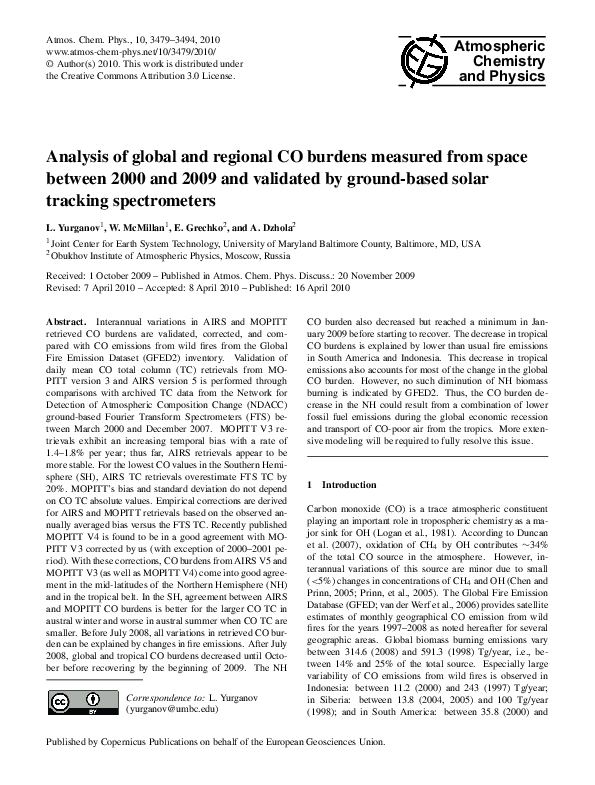 (PDF) Detection of Atmospheric Composition Change (NDACC)