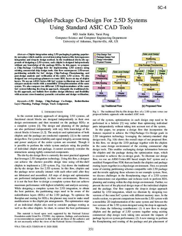 (PDF) Chiplet-Package Co-Design For 2.5D Systems Using Standard ASIC ...