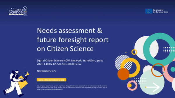 (PDF) Needs assessment and future foresight report on Citizen Science