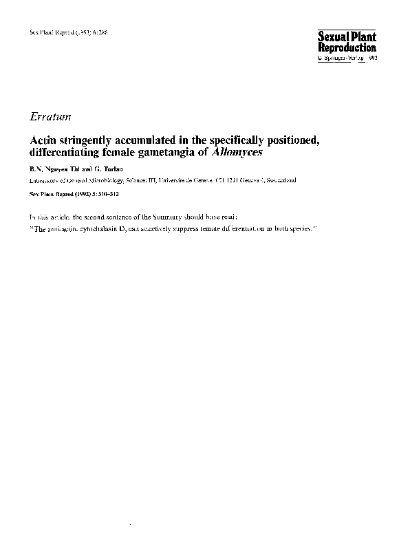 (PDF) Actin stringently accumulated in the specifically positioned ...