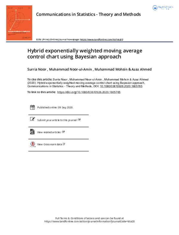 (PDF) A hybrid exponentially weighted moving average chart for COM