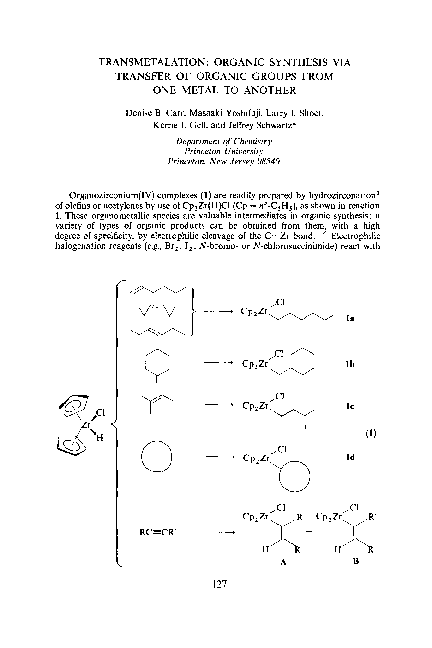 (PDF) Transmetalation: Organic Synthesis via Transfer of Organic Groups ...