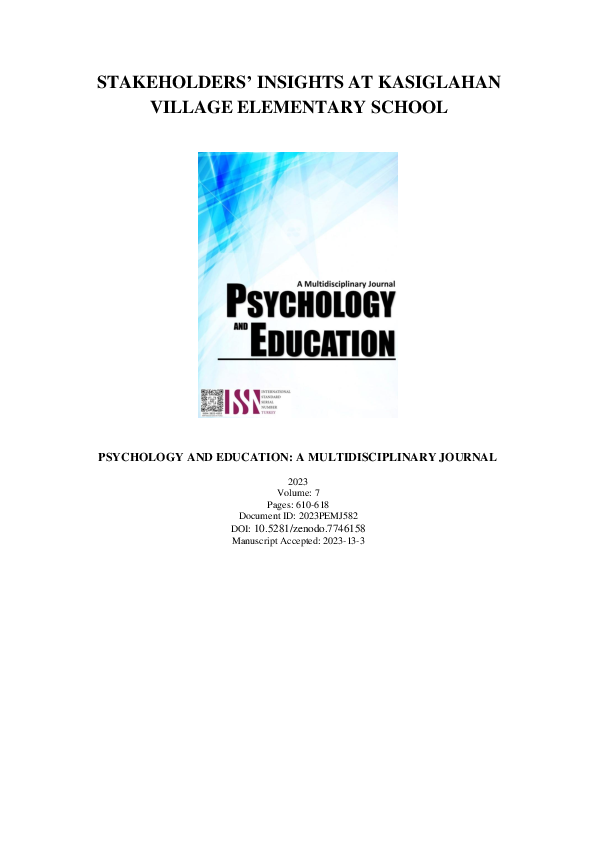 pdf-stakeholders-insights-at-kasiglahan-village-elementary-school