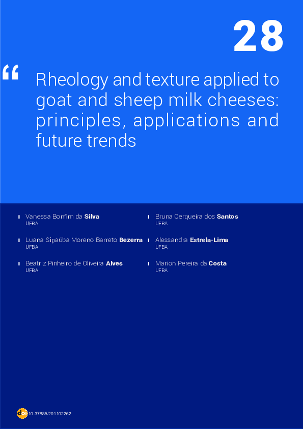 (PDF) Rheology and Texture Applied to Goat and Sheep Milk Cheeses ...