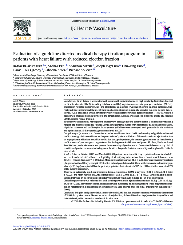 (PDF) Evaluation of a guideline directed medical therapy titration ...