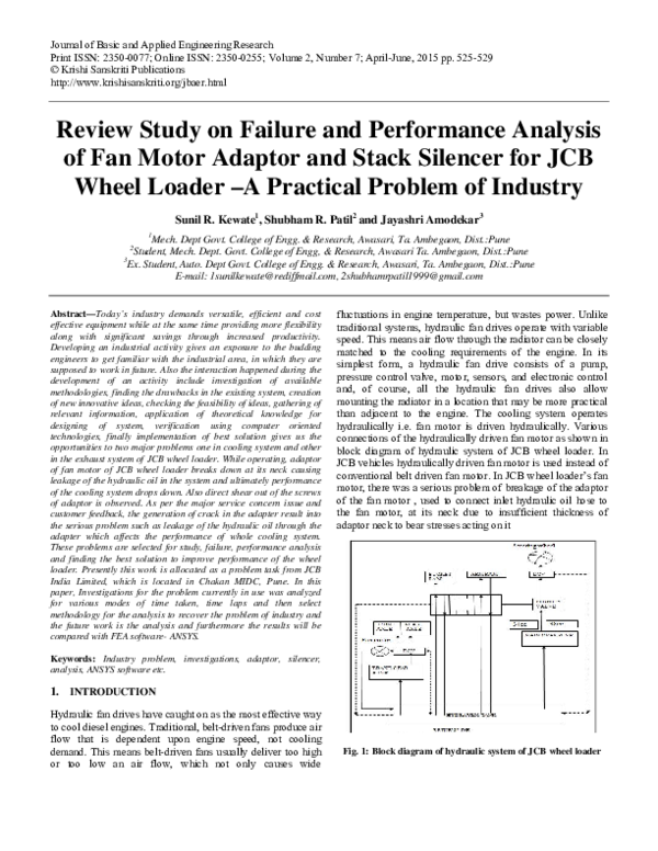 (PDF) Review Study on Failure and Performance Analysis of Fan Motor ...
